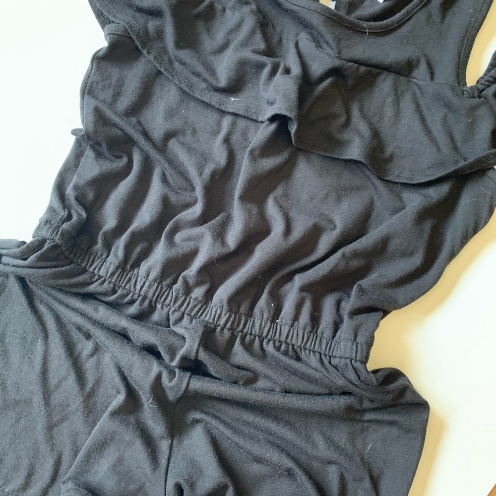Joey b black romper girls large.